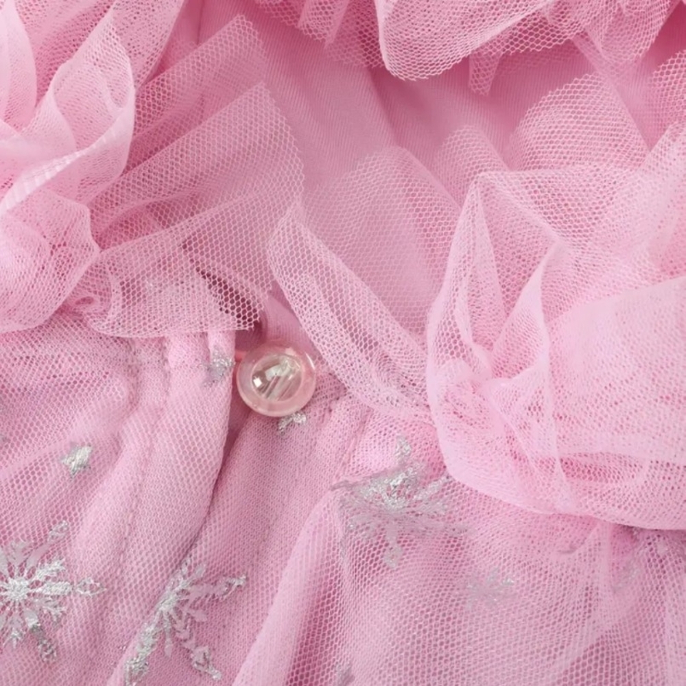 Charming Pink Kids Cape with Silver Accents - Picture 5 of 7